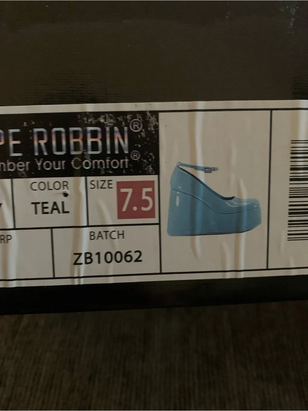 Cape Robbin Teal Platform Wedge Pumps with Ankle Strap